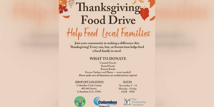 Columbus Civic Center launches Thanksgiving food drive for local families