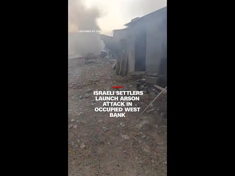 Israeli settlers launch arson attack in occupied West Bank