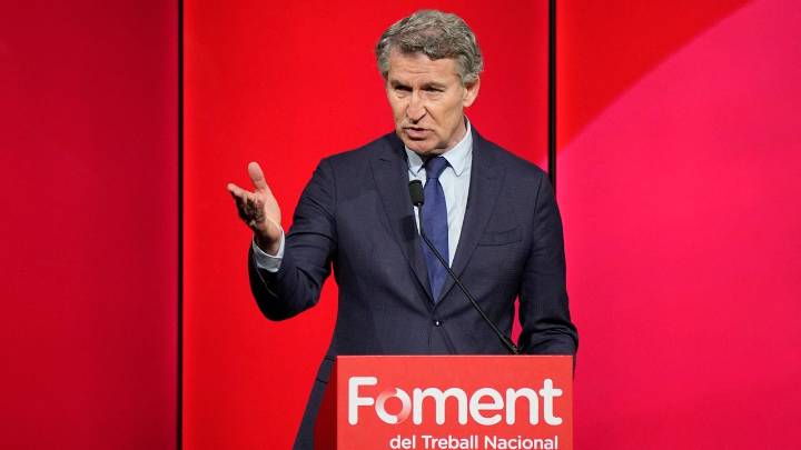 Feijoo pide apoyo a la patronal catalana para que Junts se sume a una moción de censura contra Sánchez