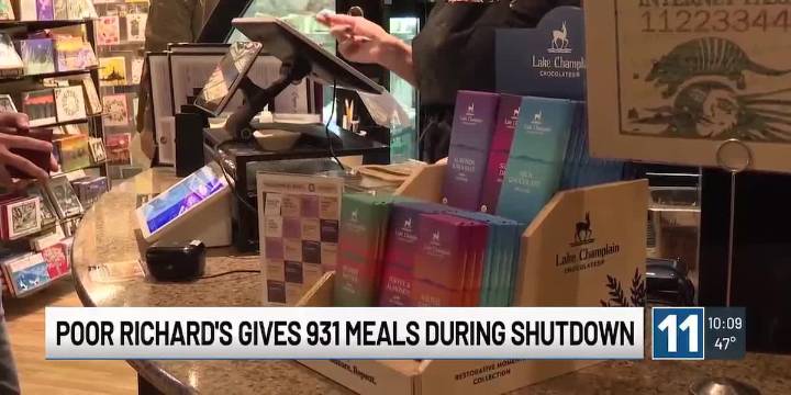 Poor Richard's gives 931 meals during shutdown