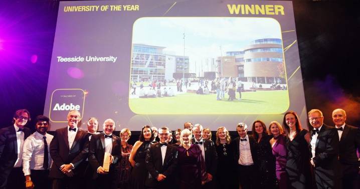 Teesside University wins prestigious University of the Year award