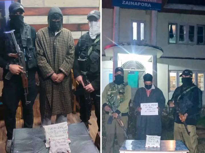 Two drug peddlers arrested in Shopian; Contraband substances recovered