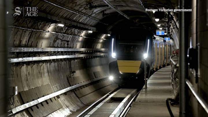 First train ride through the Metro Tunnel