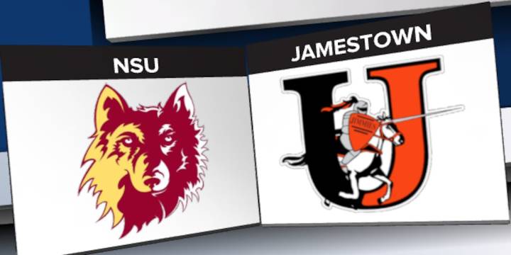NSU wins season finale in high scoring battle with Jamestown