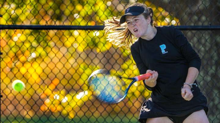 photos of Prout beat Rogers for Division II girls tennis title