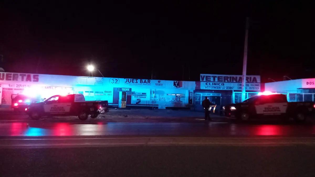Fallece hombre dentro de bar en la avenida Silvestre Terrazas