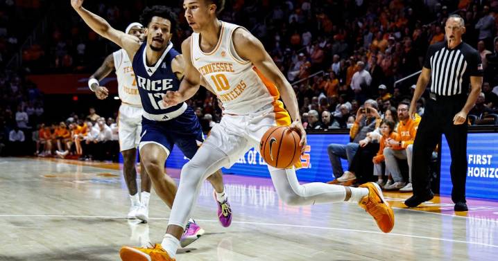 No. 20 Tennessee beats Rice 91-66, but Estrella injured