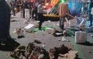 Explota carro alegórico con pirotecnia durante desfile en Mazatepec