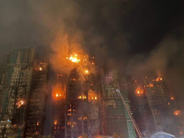 Aumenta a 128 los muertos en el incendio de Hong Kong; 200 personas siguen desaparecidas