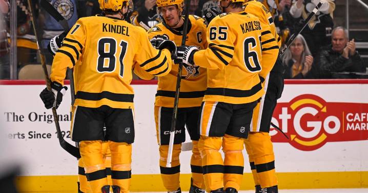 Sidney Crosby scores twice as Penguins hold off Capitals with 5