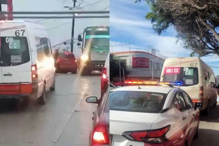 Por querer “ganarle” al tráfico e irse en sentido contrario, Altisa terminó multado por el IMOS