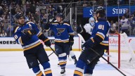 Holloway's lone goal lifts Blues past Mammoth