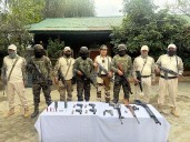 Manipur: Large Cache Of Arms Seized, Two Drug Peddlers Held With Brown Sugar