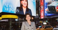 Ada Monzón es reconocida por Forbes en Times Square