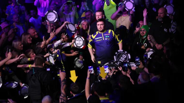 When does Luke Littler play on the final day of the 2025 Grand Slam of Darts?