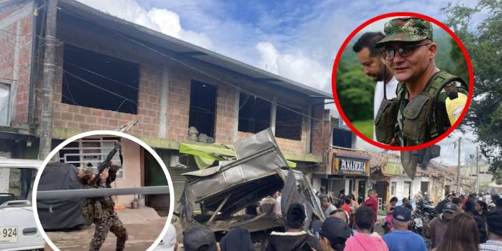 Solo con su fusil, soldado arriesgó su vida para derrumbar dron con explosivos durante ataque de las disidencias de Iván Mordisco a la Policía en Mondomo, Cauca