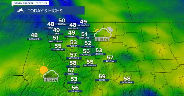 Weather Forecast: Mild and breezy Monday