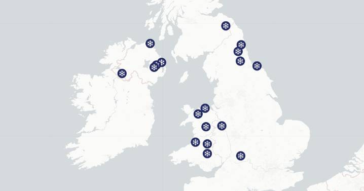 UK snow: Arctic blast forecast to hit 23 areas in our interactive weather map