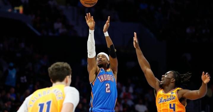 Gilgeous-Alexander, Holmgren lead Thunder to 109-96 win over Hornets for 5th straight victory