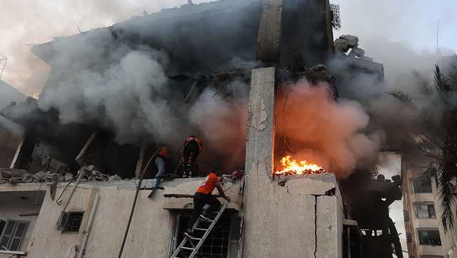 Israel's military says it has launched new airstrikes against Hamas militants in Gaza, testing the ceasefire that began on Oct. 10