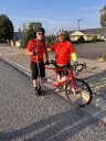 Sometimes not seeing is believing for this tandem cycling team