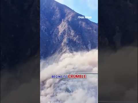 SEE IT: Massive bridge CRUMBLES into river in stunning scene #shorts #foxnews #viral