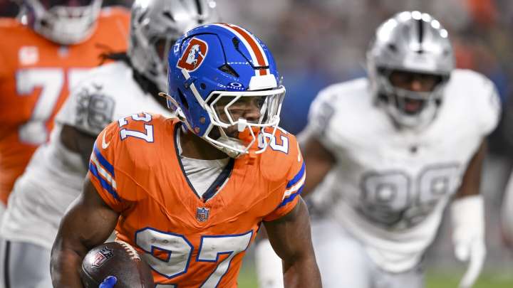 J.K. Dobbins injured his foot on what he believes was a hip