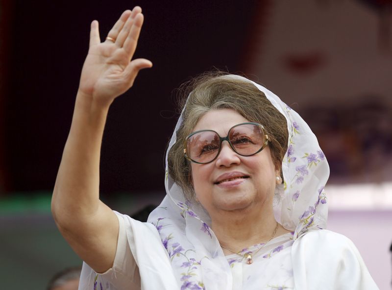 Bangladesh's ex-PM Khaleda in critical condition, exiled son says his return not in his hands
