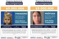 El Gobierno sube a $5 millones la recompensa para hallar a Alicia Athenas, la niña secuestrada por su madre
