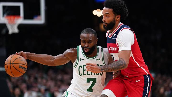Celtics star Jaylen Brown’s mic drop on not getting fined over NSFW rant blasting refs