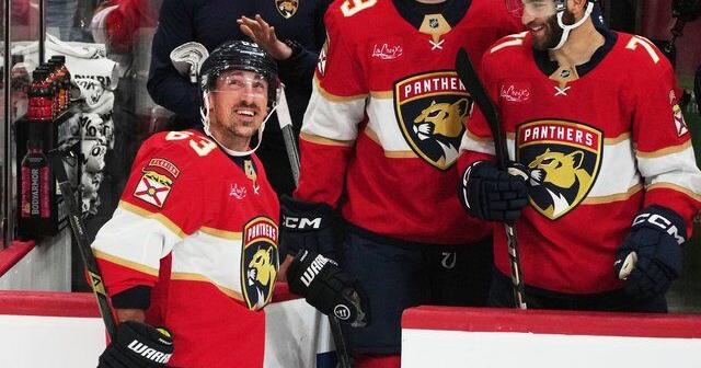 Panthers beat Capitals 6-3, Marchand reaches 1,000 points