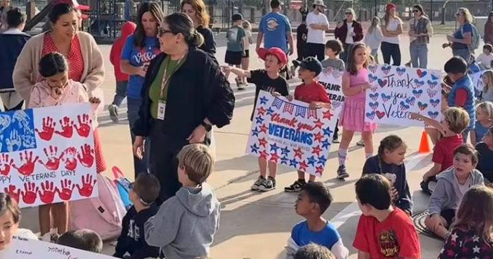 Veterans Day Celebration Draws Record Crowd At Village Elementary School