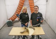 Un láser verde en Reinosa contra el óxido