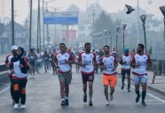 CM Omar , Actor Sunil Shetty Flag Off Kashmir Marathon 2.0