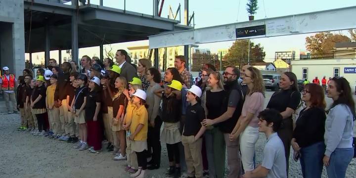 Topping off ceremony held for Roberts Academy and Dyslexia Center at Vanderbilt University