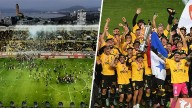 Imágenes: El momento en que Coquimbo recibe la copa de campeón y la sorpresiva invasión de los hinchas a la cancha El equipo "pirata" logró su primera estrella.
