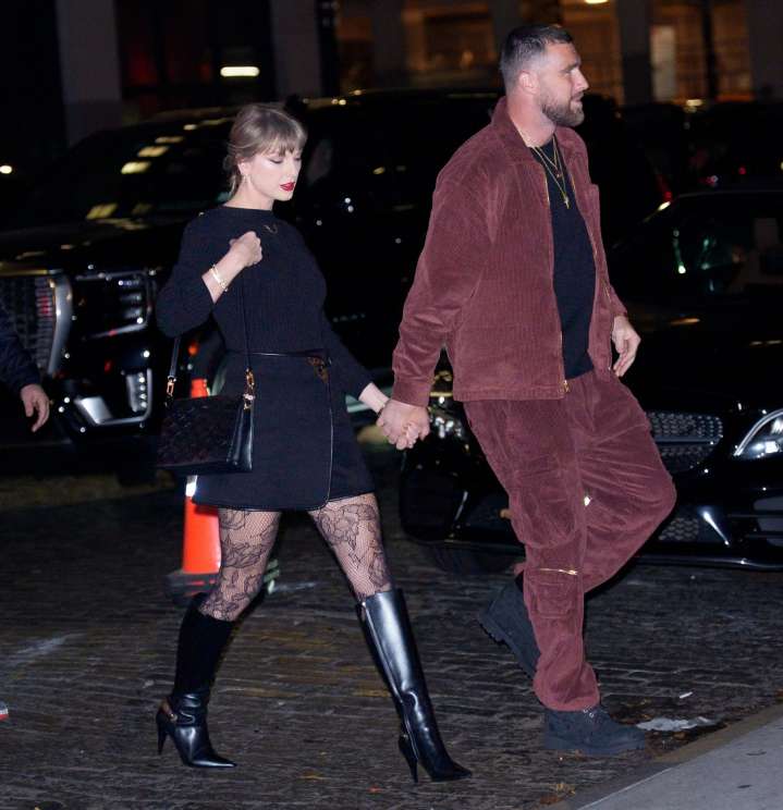 Cele|bitchy | Taylor Swift wore Louis Vuitton for a six-hour date night with Travis Kelce