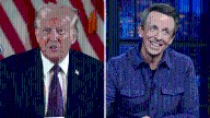David Letterman on Trump targeting Seth Meyers: ‘This is just delightful’