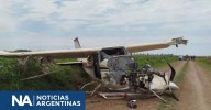 Santa Fe: hallaron cocaína en una avioneta que había realizado un aterrizaje forzoso