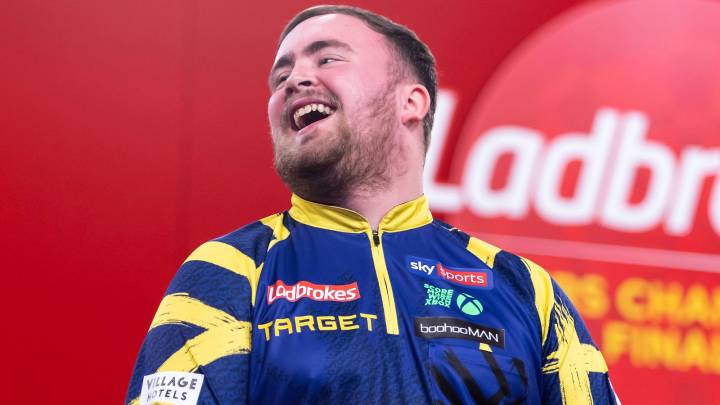 Luke Littler clinches Players Championship Finals title with victory over Nathan Aspinall in Minehead final