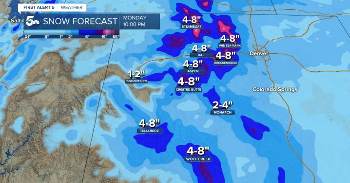 Cold temperatures and snow showers at Colorado's ski areas this weekend