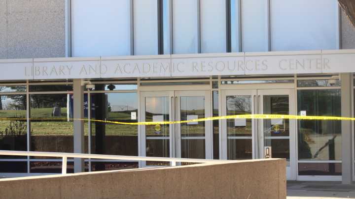 Wind gusts blow material off CSU Pueblo library roof
