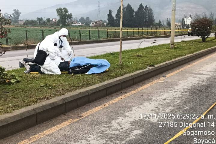 Joven murió en siniestro vial en Sogamoso; autoridades ubicaron el presunto vehículo implicado