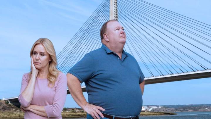 Wife Sad As She Realizes Husband Will Never Look At Her Like He Looks At A Cool Suspension Bridge