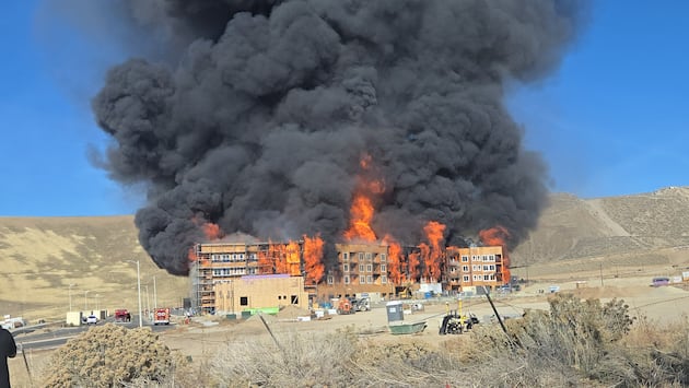Update: Crews control massive fire at under-construction apartments in Lehi