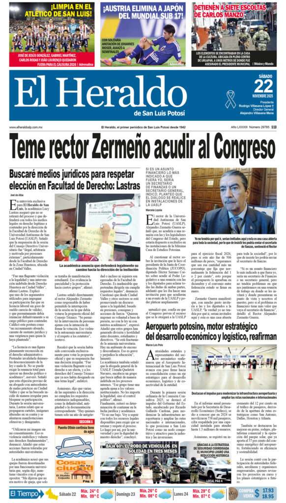 Edición impresa 22 de noviembre de 2025