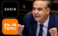 Pichetto presenta un proyecto para arancelar a Shein, Temu y otras plataformas