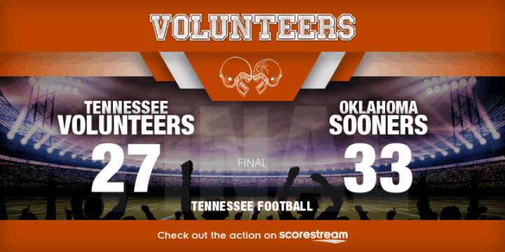 Volunteers Fall Short in Heartbreaking 33