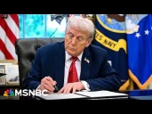 President Trump signs executive order amid Epstein email fallout