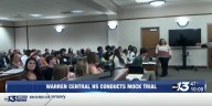 Warren Central High School students conduct mock trial